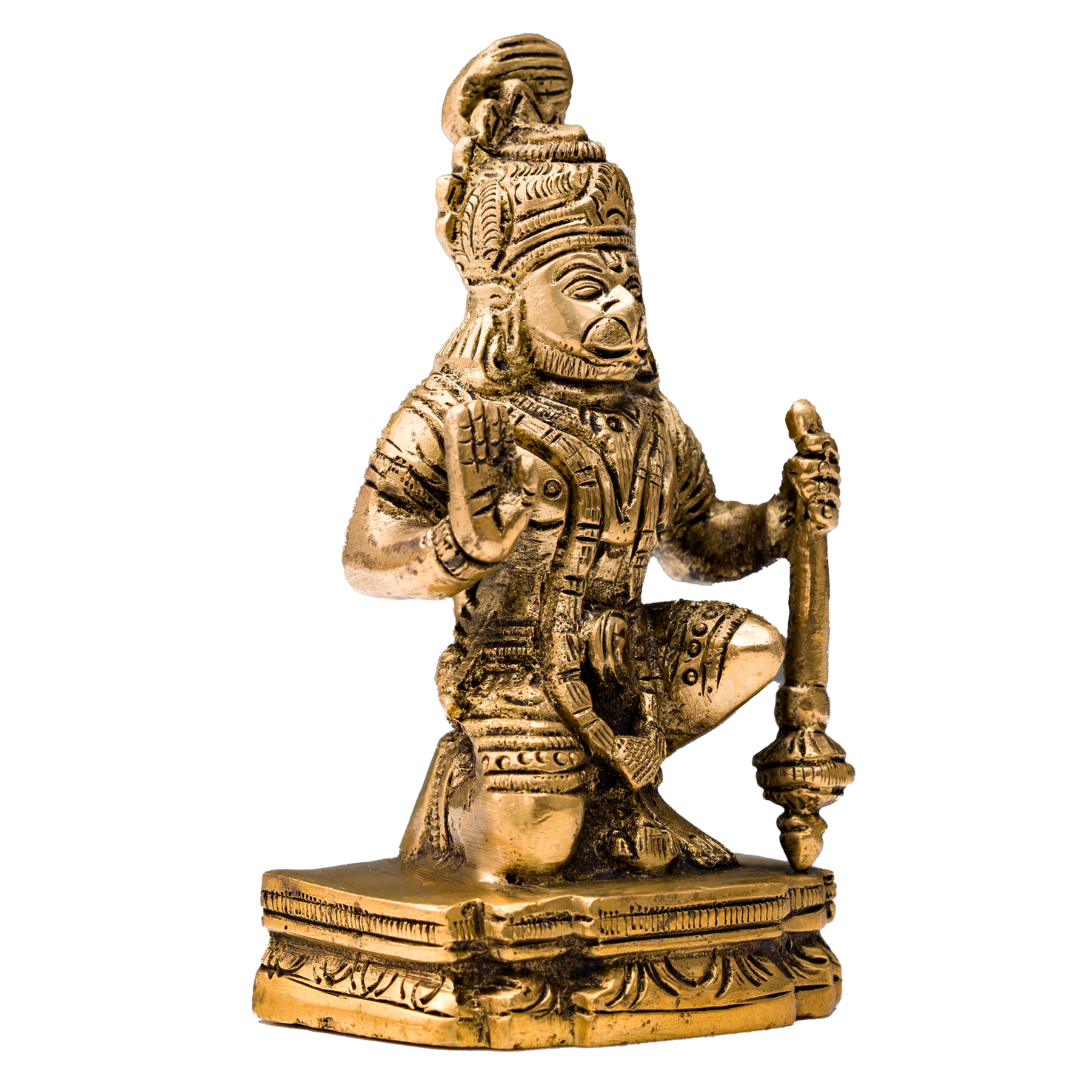 Kneeling Blessing Hanuman Murti - Small