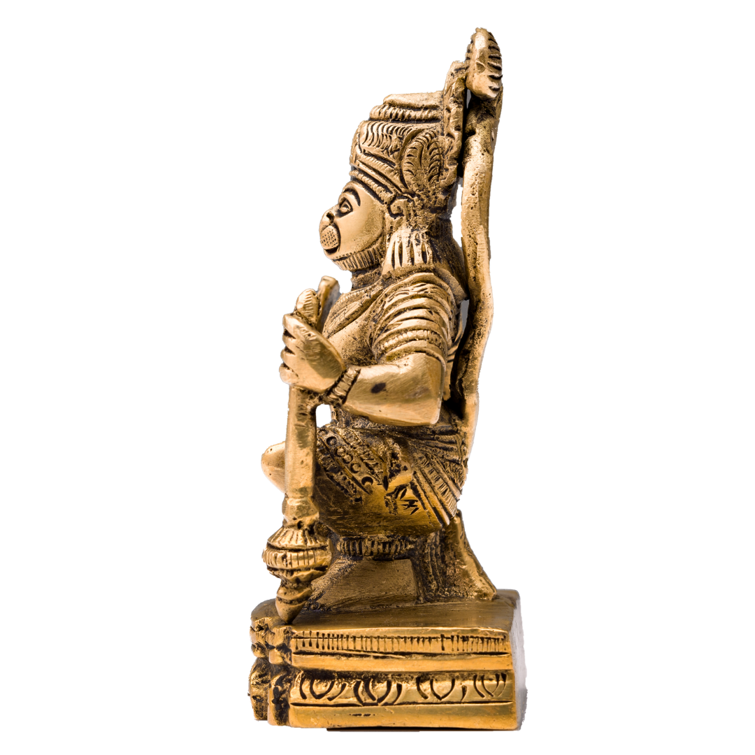 Kneeling Blessing Hanuman Murti - Small