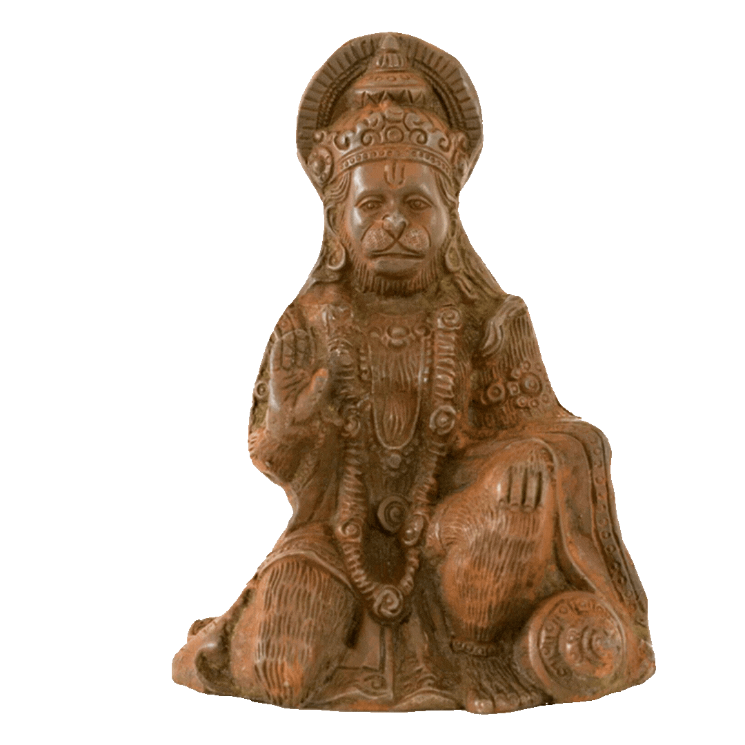 Kneeling Sindoor Hanuman Murti