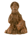 Kneeling Sindoor Hanuman Murti