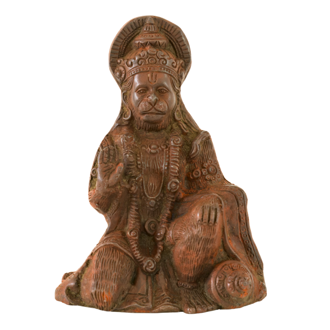 Kneeling Sindoor Hanuman Murti