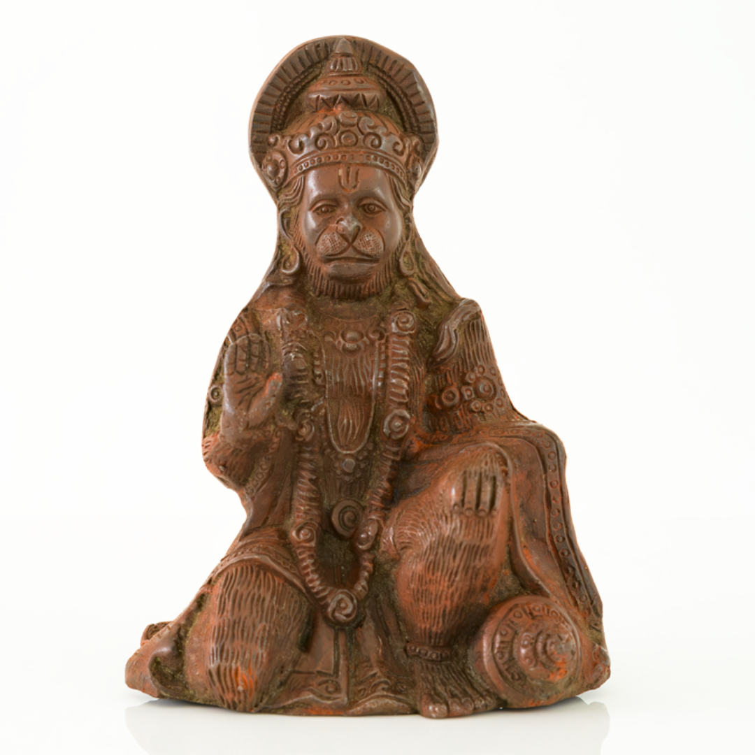 Kneeling Sindoor Hanuman Murti