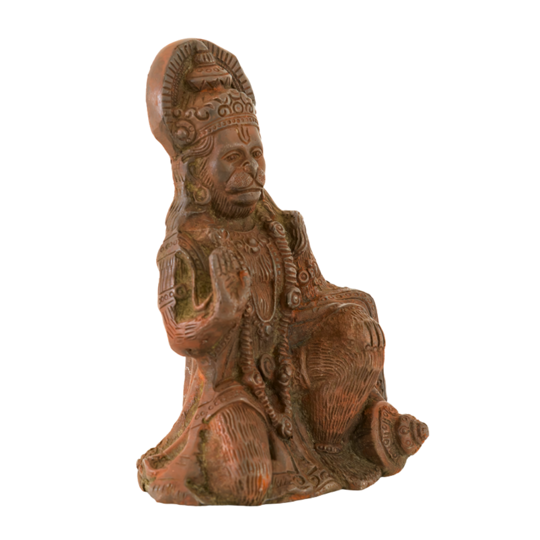 Kneeling Sindoor Hanuman Murti