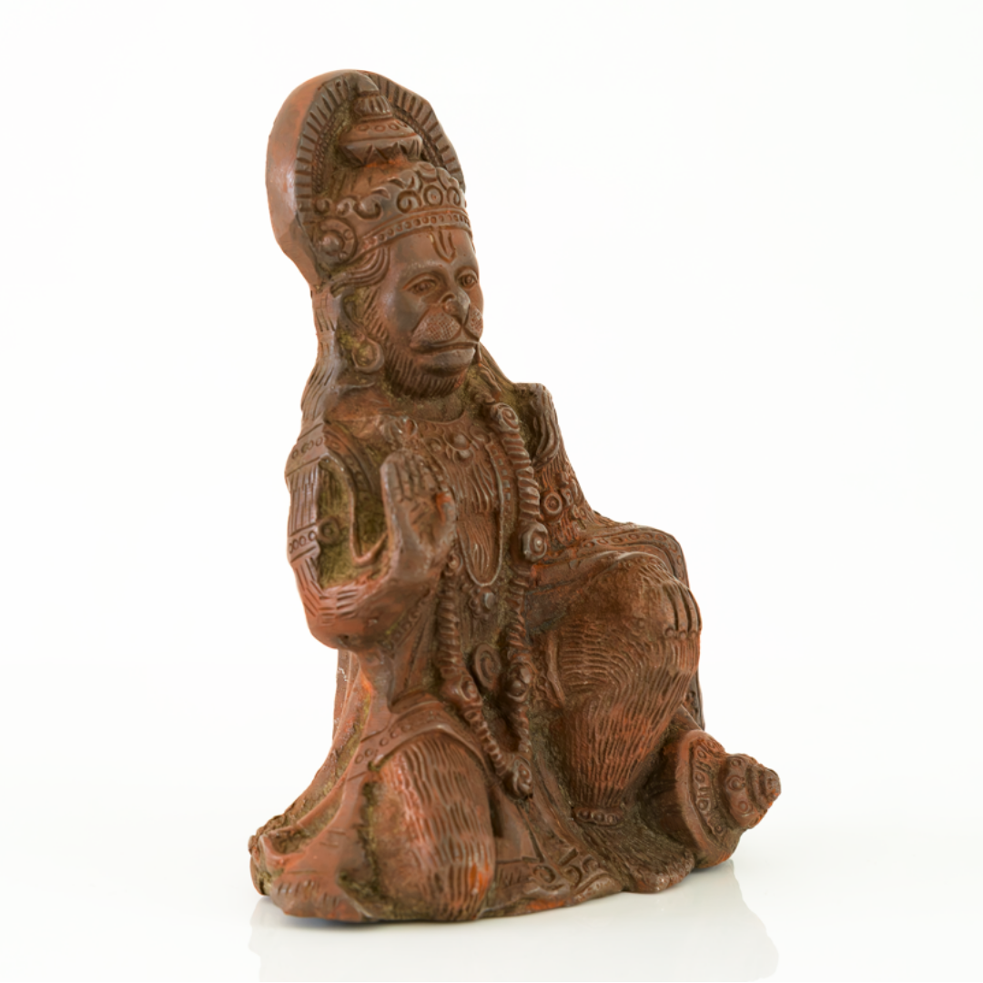 Kneeling Sindoor Hanuman Murti