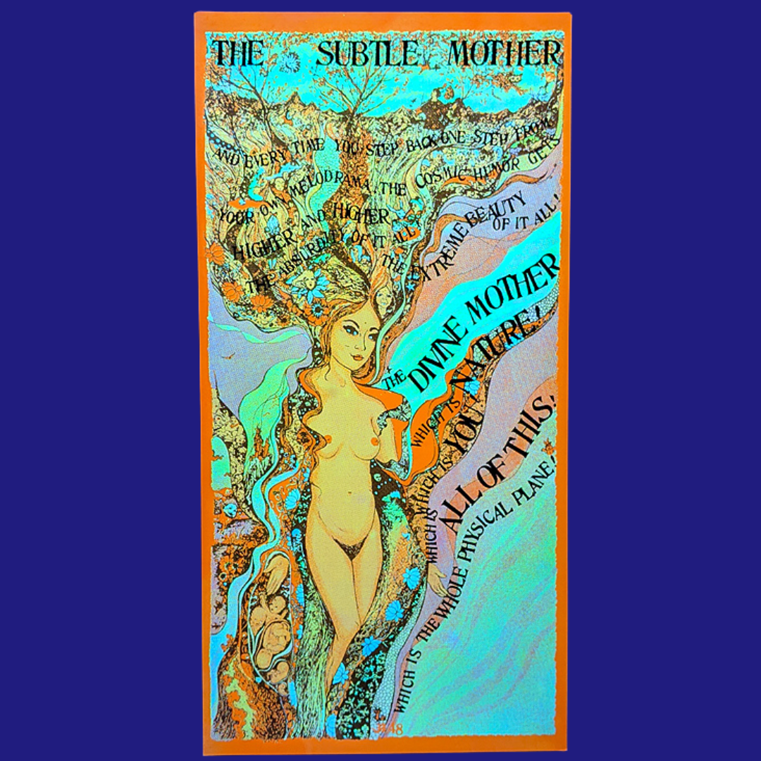 Be Here Now 50th Anniversary The Subtle Mother Poster Dark Mode