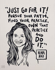 Be Here Now Network Portrait Poster Nina Rao