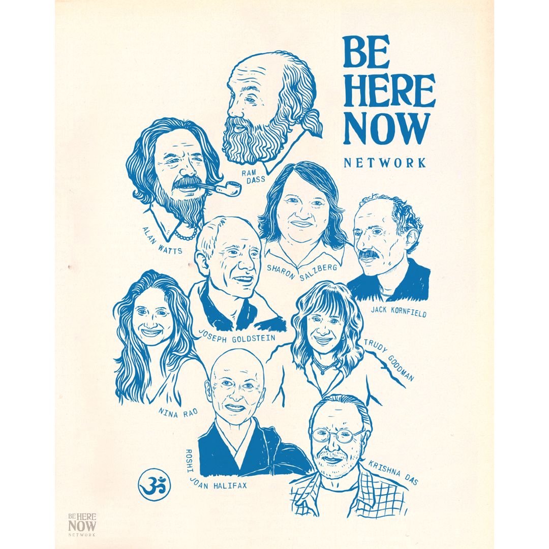 Be Here Now Network Portrait Poster
