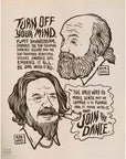 Be Here Now Network Portrait Poster Ram Dass x Alan Watts