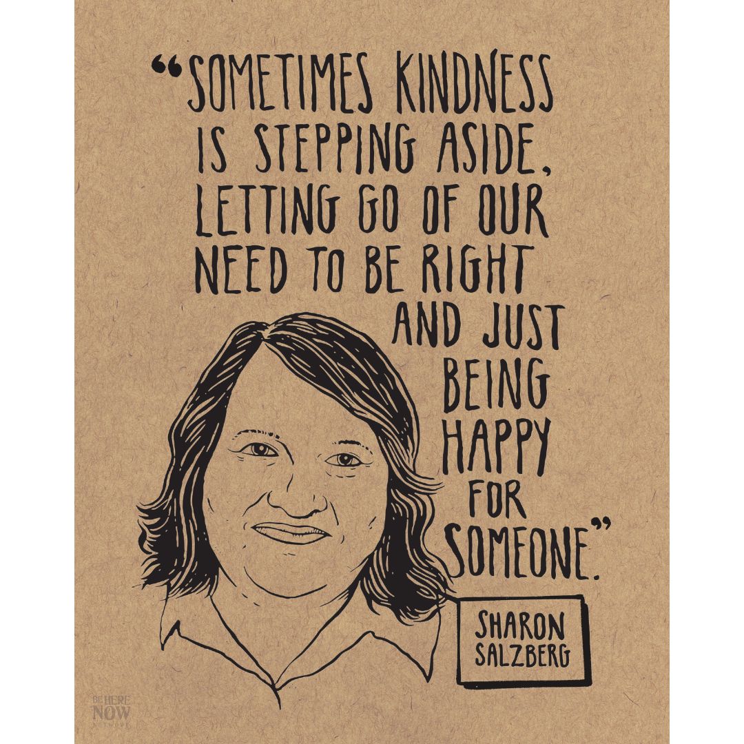 Be Here Now Network Portrait Poster - Sharon Salzberg