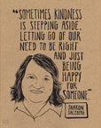 Be Here Now Network Portrait Poster - Sharon Salzberg