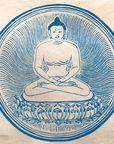 Blue Buddha Prayer Flag