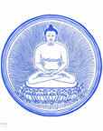 Blue Buddha Prayer Flag