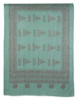 ॐ Buddha Cotton Prayer Shawl Evergreen