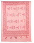 ॐ Buddha Cotton Prayer Shawl Carnation Pink