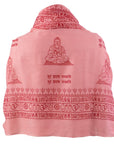 ॐ Buddha Cotton Prayer Shawl Carnation Pink