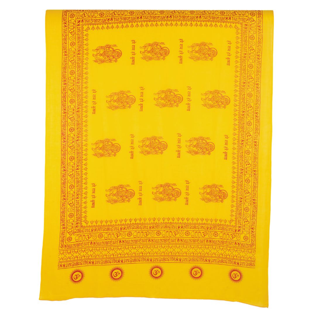 ॐ Buddha Cotton Prayer Shawl Dandelion