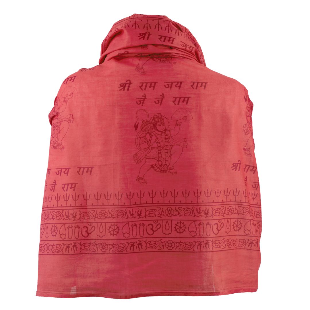 ॐ Buddha Cotton Prayer Shawl Toasted Apple