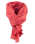 ॐ Buddha Cotton Prayer Shawl Toasted Apple