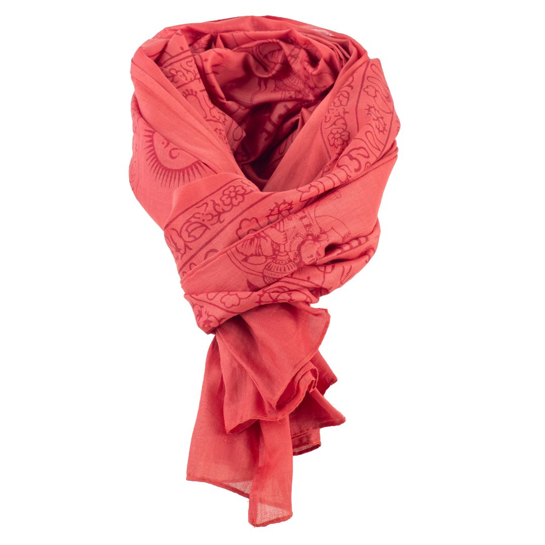 ॐ Ganesha Cotton Prayer Shawl