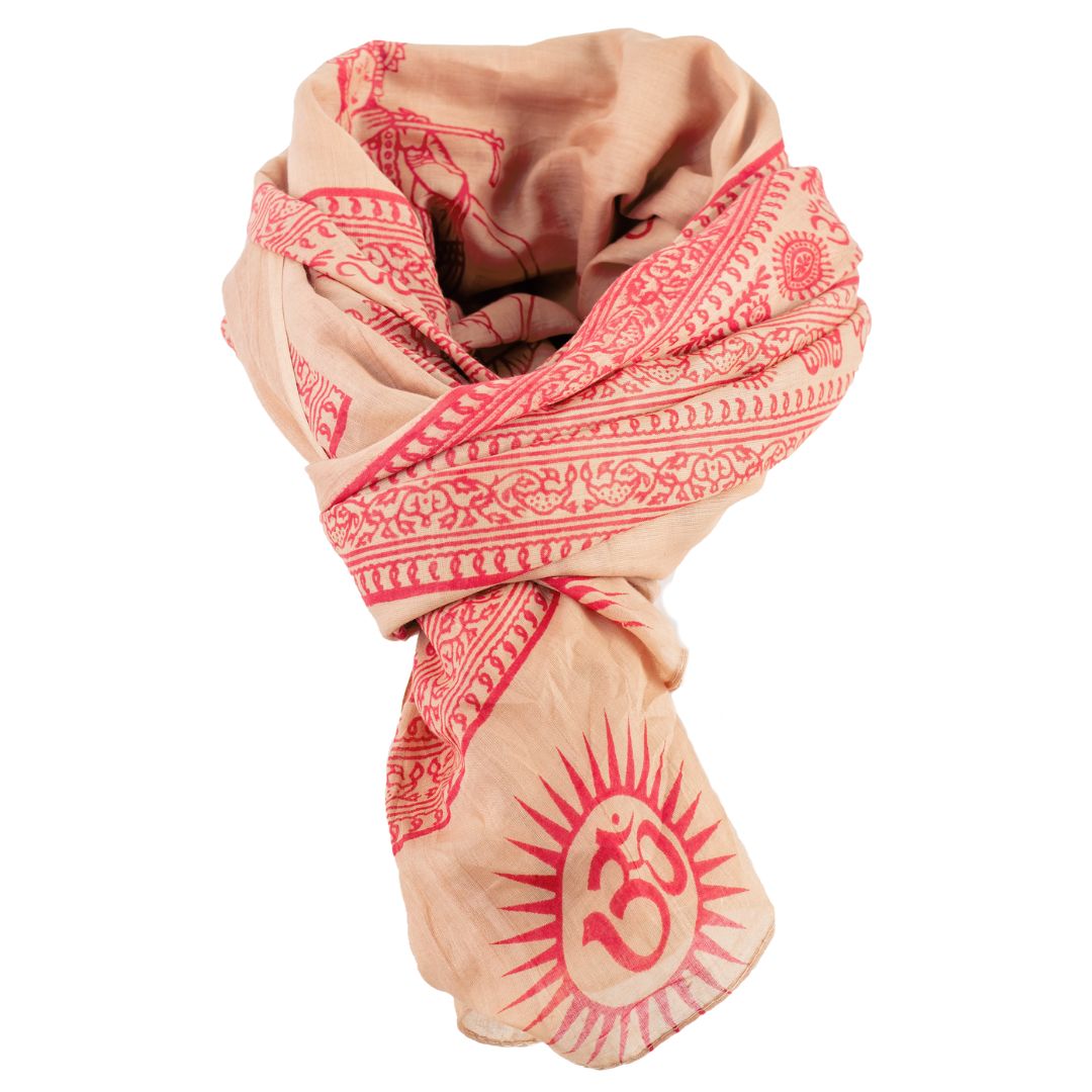 ॐ Buddha Cotton Prayer Shawl Chai