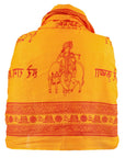 ॐ Buddha Cotton Prayer Shawl Saffron