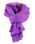 ॐ Buddha Cotton Prayer Shawl Lilac