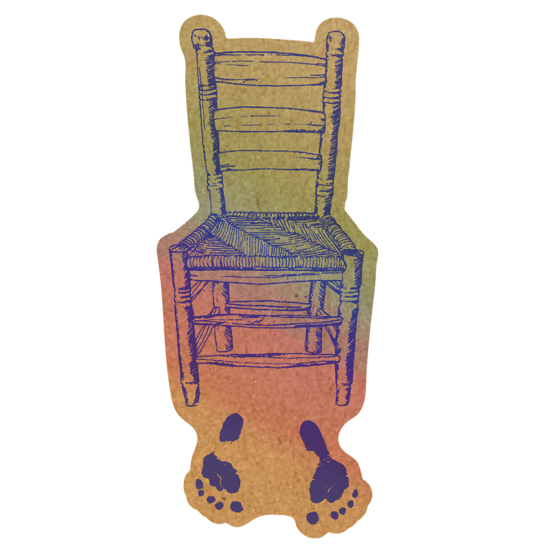 Be Here Now Chair Sticker