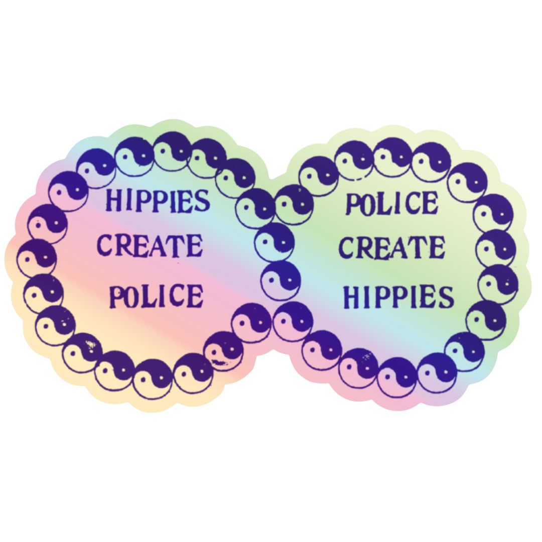 Be Here Now Holographic Sticker Pack
