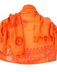 ॐ Shiva Prayer Shawl - Orange