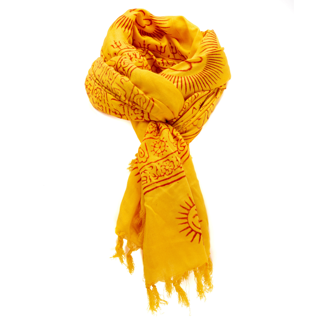 ॐ Shiva Prayer Shawl - Dandelion