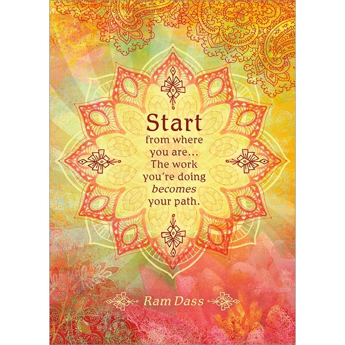 Start from Where You Are. Encouragement Greeting Card (6 Pack)