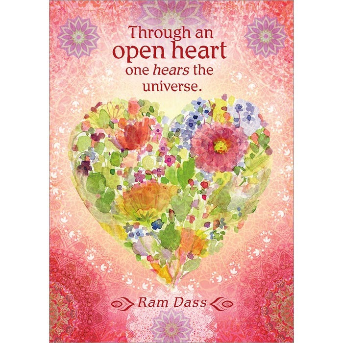 Through An Open Heart Inspirational Greeting Card (6 Pack)