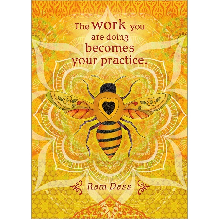 The work you are doing becomes your practice. Inspirational Greeting Card (6 Pack)