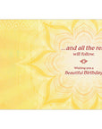 Allow yourself to be beautiful... Birthday Greeting Card (6 Pack)